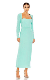 1 of 9 Mac Duggal 55792 Dress Mint