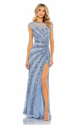 1 of 3 Mac Duggal 5619 Dress French-Blue