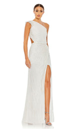 1 of 6 Mac Duggal 5680 Dress White