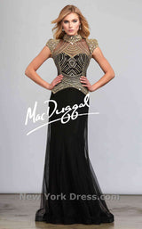 1 of 2 Mac Duggal 93522D Black/Gold