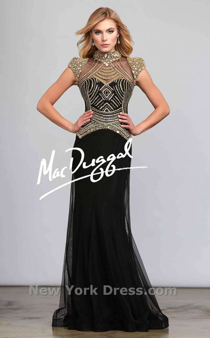 Mac Duggal 93522D Black/Gold