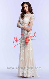 3 of 3 Mac Duggal 62062M Ivory/Nude