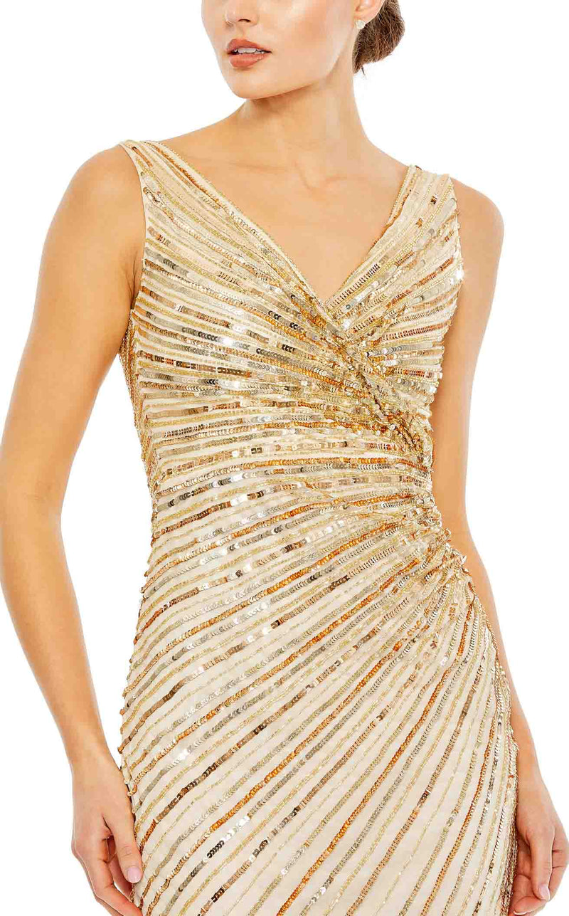 Mac Duggal 5757 Dress Nude-Gold