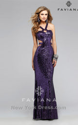 2 of 4 Faviana 7509 Purple