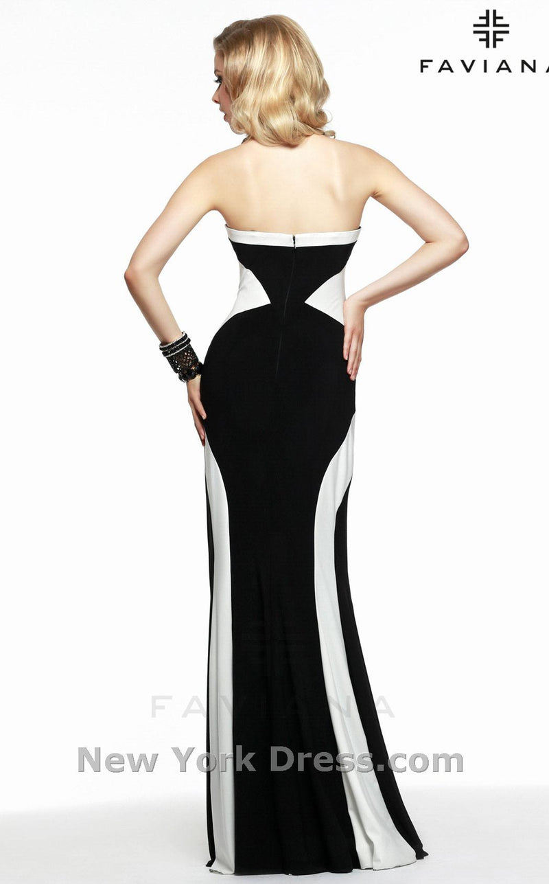 Faviana 7572 Black/Ivory