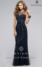 5 of 14 Faviana S7596 Navy