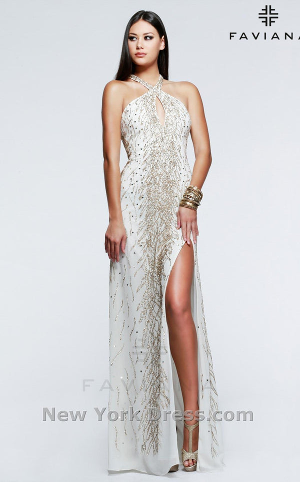 Faviana S7598 Ivory/Gold