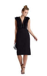 1 of 4 Odrella 5854 Dress Black