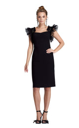 1 of 2 Odrella 5868 Dress Black