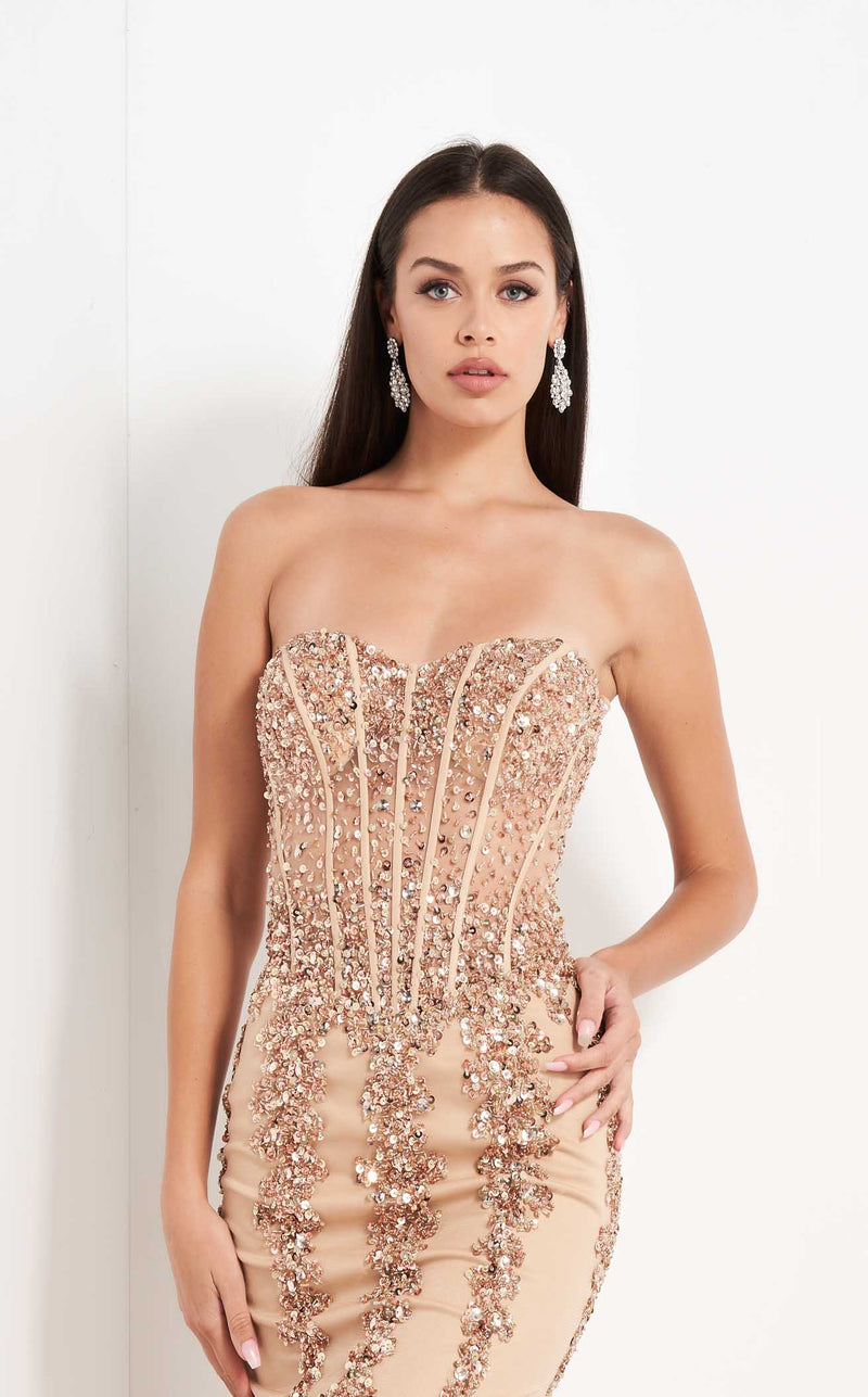 Jovani 5908 Golden-Mix