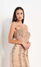 12 of 15 Jovani 5908 Golden-Mix