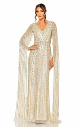 2 of 6 Mac Duggal 5915 Dress Nude-Silver