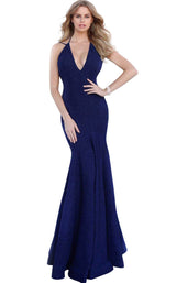 4 of 20 Jovani 60214 Navy