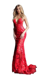 6 of 19 Jovani 60283 Red