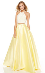 2 of 10 Alyce 60614 Diamond-White-Lemon-Drop