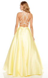 5 of 10 Alyce 60614 Diamond-White-Lemon-Drop