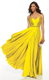 2 of 6 Alyce 60781 Dress Bright-Yellow