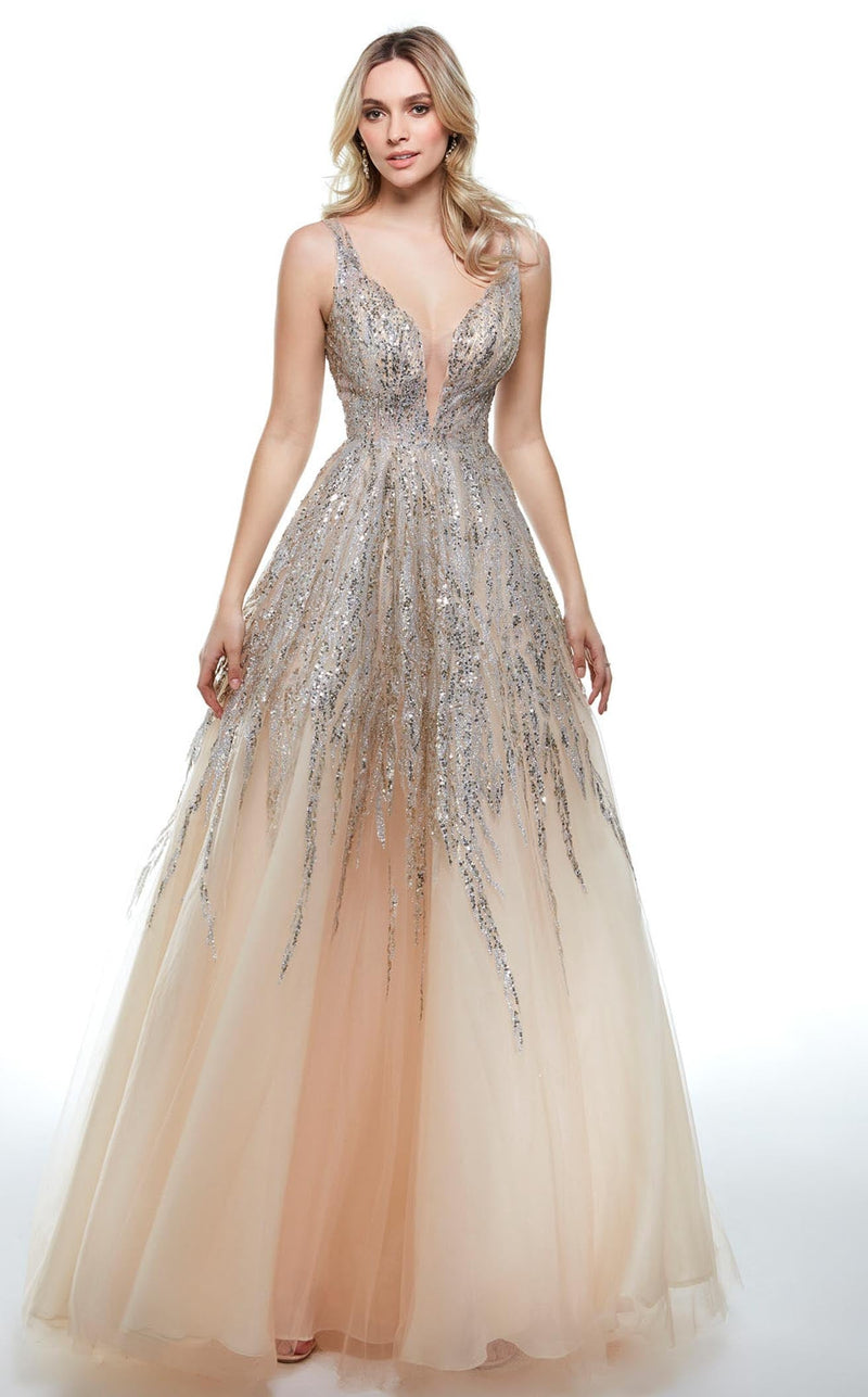 Alyce 61002 Dress Champagne