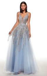 2 of 4 Alyce 61002 Dress Icelandic-Blue