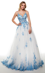 2 of 4 Alyce 61008 Diamond-White-Azure