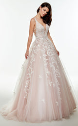 1 of 2 Alyce 61016 Diamond-White-French-Pink