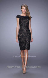 1 of 2 La Femme 21649 Black/Nude