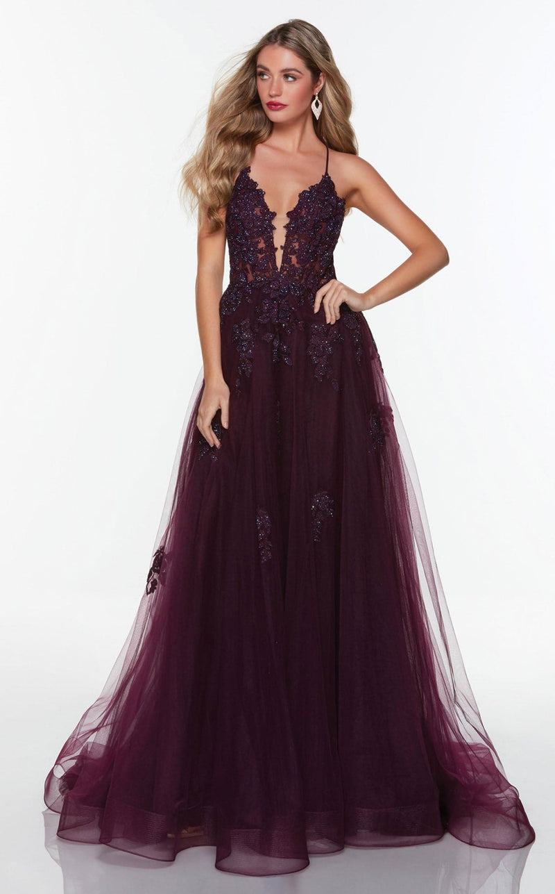 Alyce 61263 Dress Black-Plum