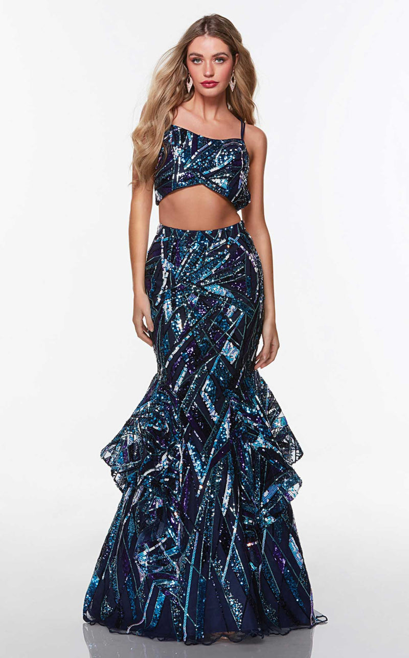 Alyce 61276 Dress Blue-Multi