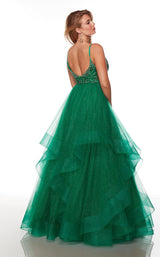 2 of 2 Alyce 61326 Emerald-Silver