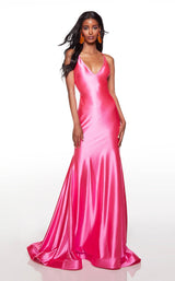 4 of 10 Alyce 61437 Shocking Pink