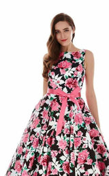 5 of 6 Angela and Alison 62046 Black Floral