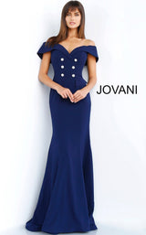 1 of 2 Jovani 62047 Navy