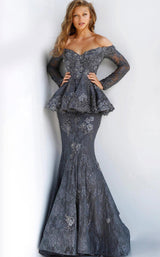 1 of 2 Jovani 62380 Gunmetal