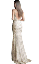 7 of 22 Jovani 62517 Off White