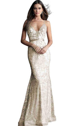 3 of 22 Jovani 62517 Off White