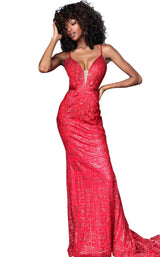 21 of 22 Jovani 62517 Red