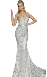 18 of 22 Jovani 62517 Silver