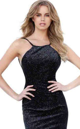 15 of 20 Jovani 62806 Black/Blue