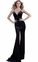 1 of 6 Jovani 62807 Black/Blue