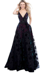 1 of 4 Jovani 62981 Black Multi