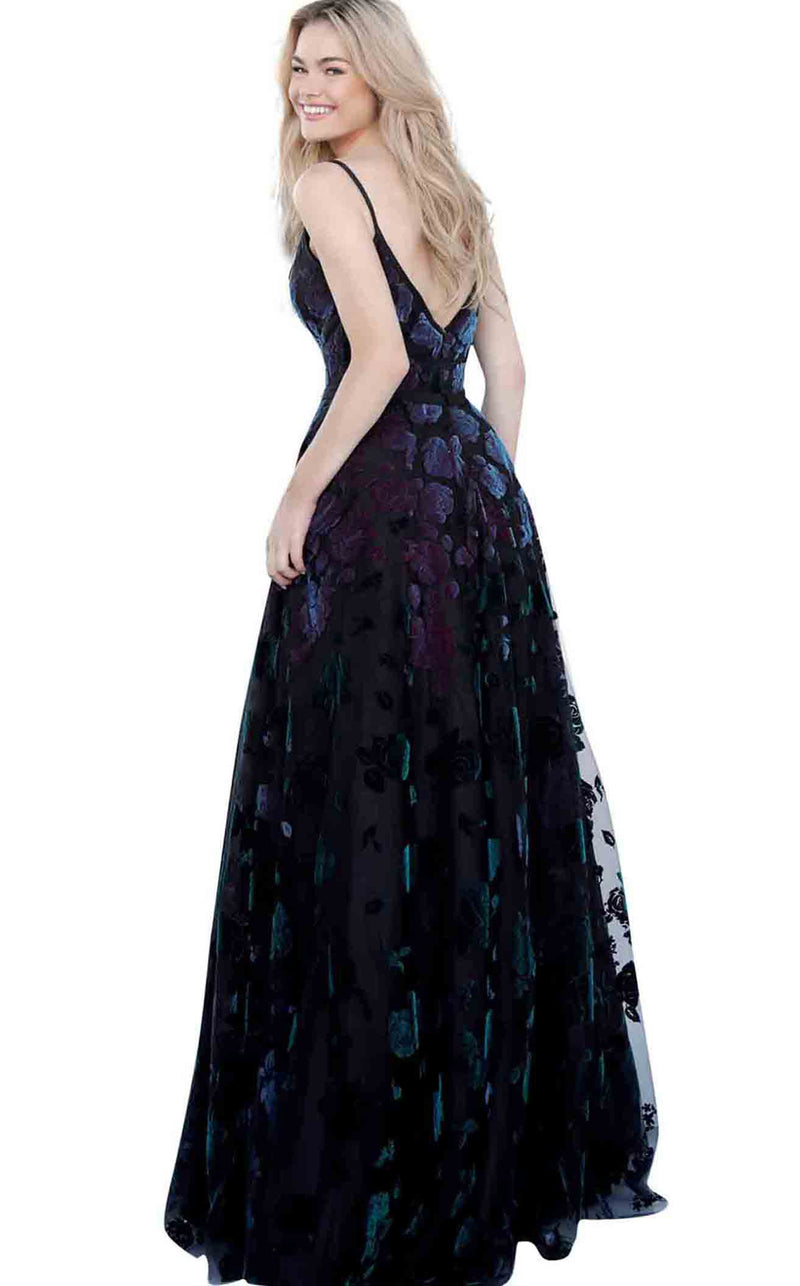 Jovani 62981 Black Multi