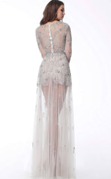 3 of 3 Jovani 62991 Off White/Nude