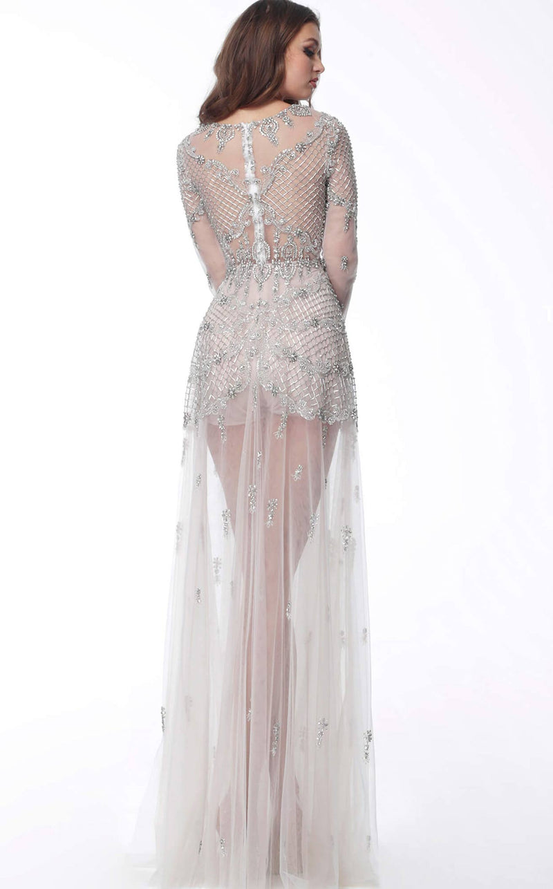 Jovani 62991 Off White/Nude