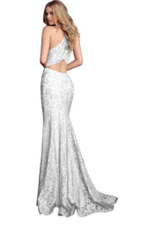 8 of 16 Jovani 63214 White