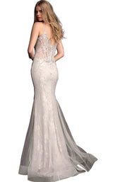 2 of 4 Jovani 63673 Silver