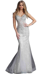 1 of 4 Jovani 63673 Silver