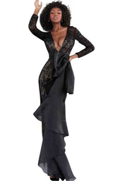 1 of 4 Jovani 64068 Black