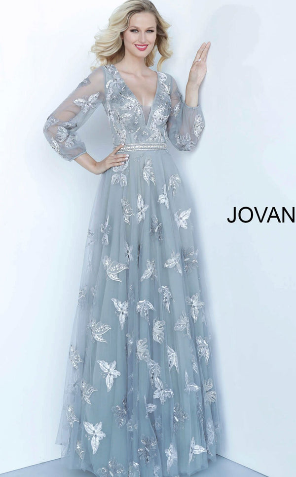 Jovani 64078 Grey