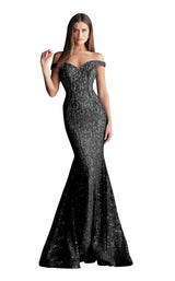 1 of 12 Jovani 64521 Black