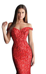 9 of 12 Jovani 64521 Red